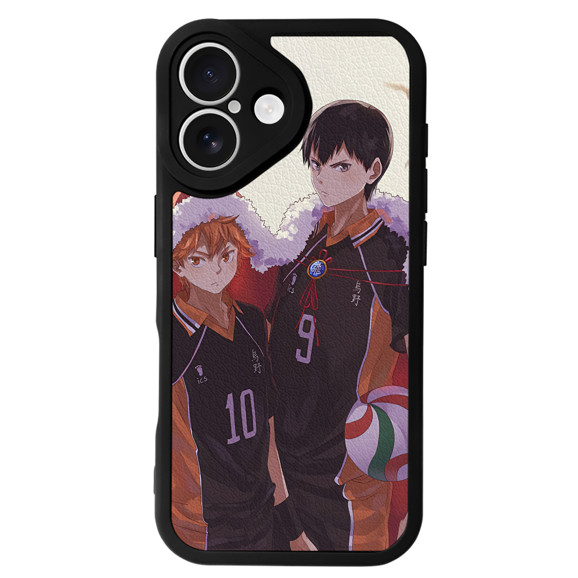 （画像用） ハイキュー!! Haikyu!! 【iPhone 16シリーズ対応】シリコンスマホケース（レザー調） 材質：シリコン